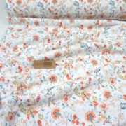 Flower weiß Feinripp Jersey hand werk passau